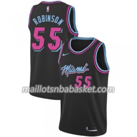 Maillot Homme Miami Heat Duncan Robinson 55 2018-19 Nike City Edition Noir Swingman